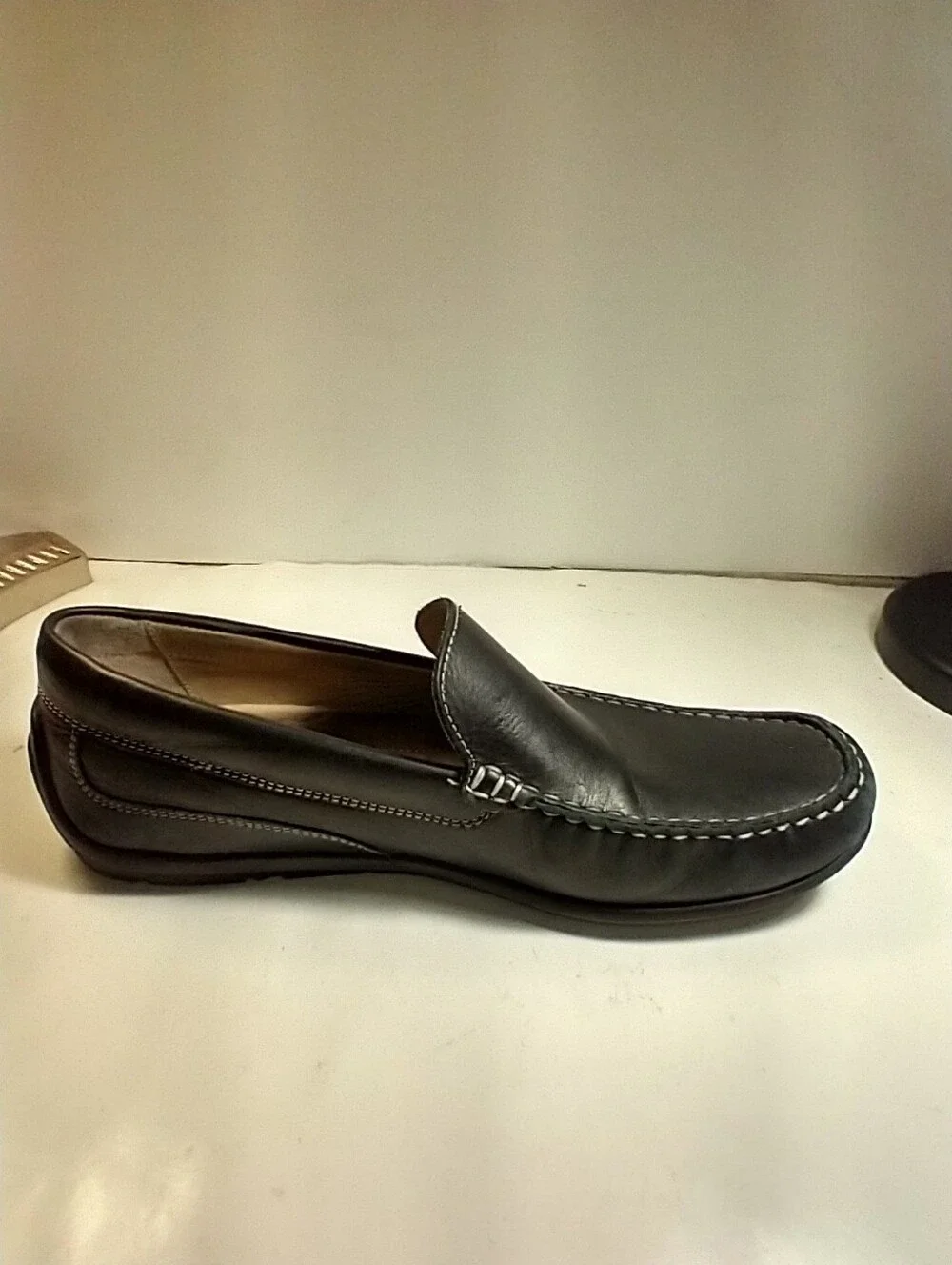 Ecco Classic Moc 2.0 Black Driving Loafers Shoes Men's sz 10(44).